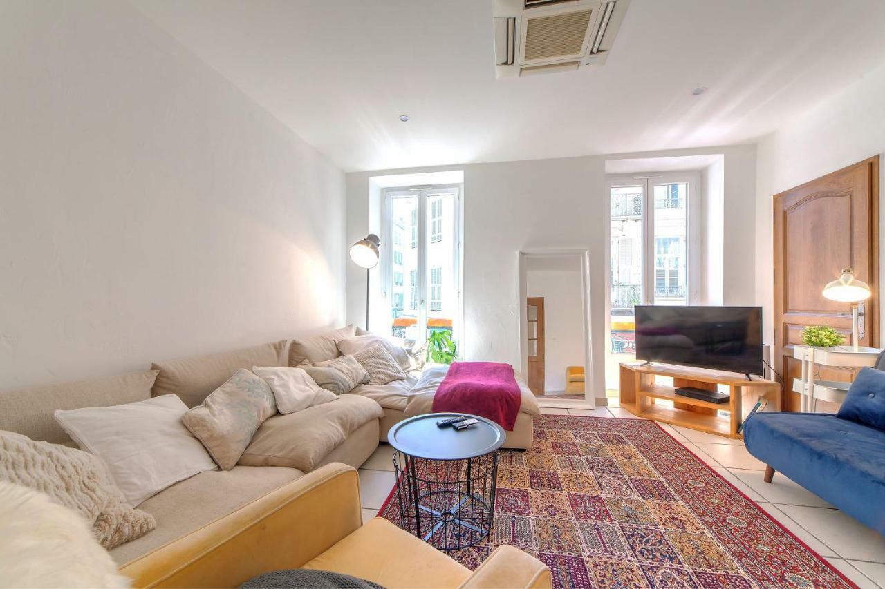 Lovely Large Familial Apartment In Central Nice, Ten Minutes Walk To The Beach! Exterior foto